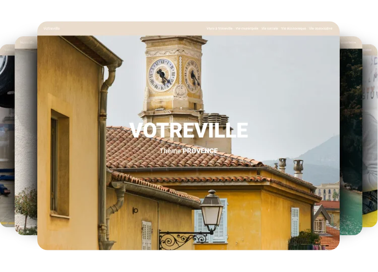 Screenshot du site de démo d'un Pack Ville